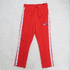 nike red tropical hyper femme print tracksuit bottoms